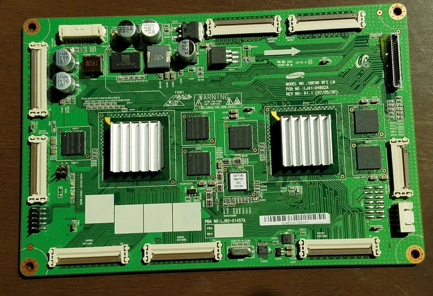 Samsung BN96-05645A (LJ92-01457A) Main Logic CTRL Board tested - Click Image to Close